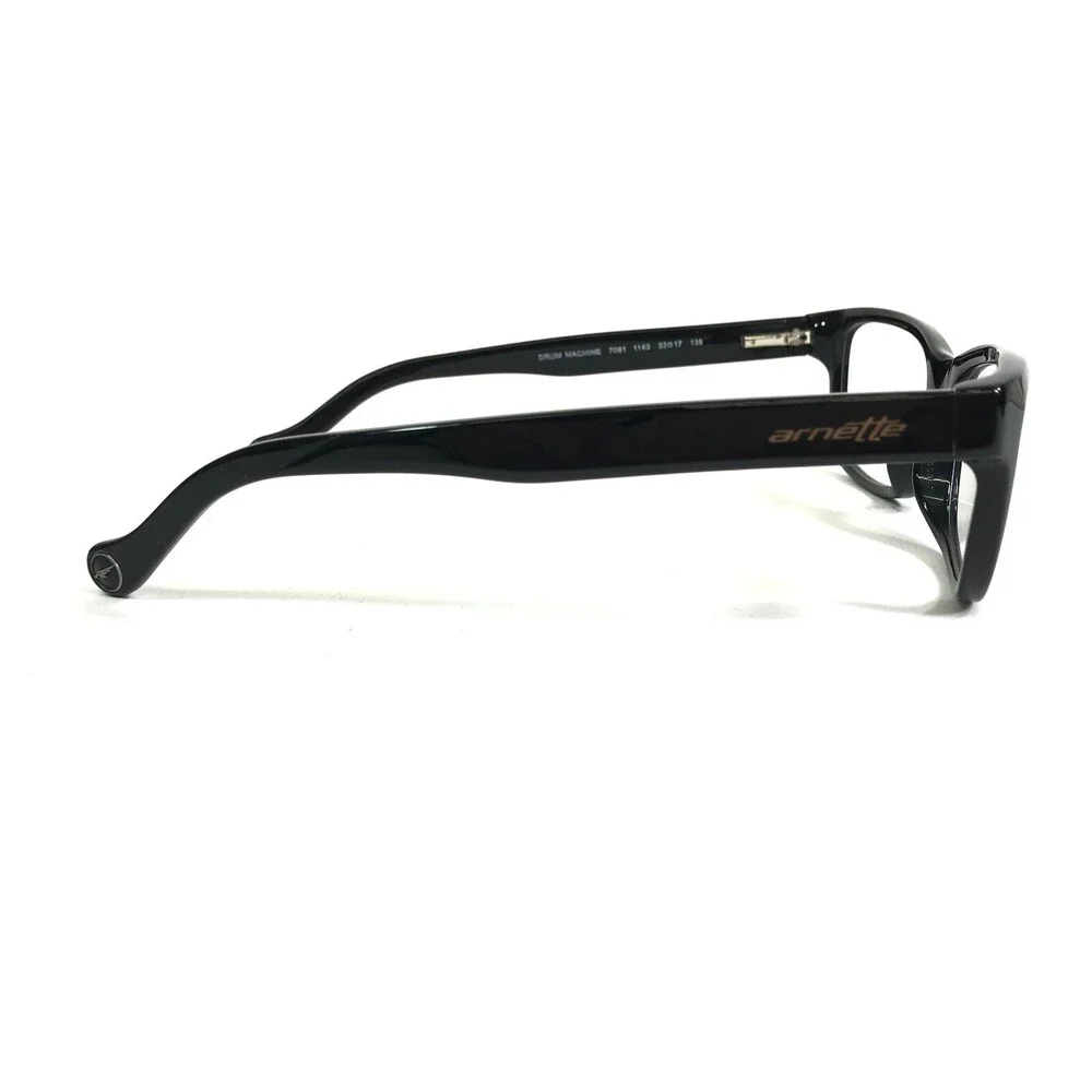 Arnette Small Eyeglasses Frames Drum Machine 7091 1143 Polished Black 53-17-135